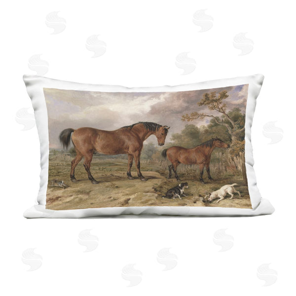 Stupell Industries Corinne Haig | Wild Dogs & Horses Traditional Printed Throw Pillow