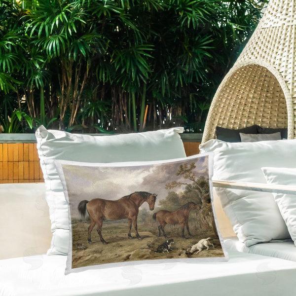 Stupell Industries Corinne Haig | Wild Dogs & Horses Traditional Printed Throw Pillow