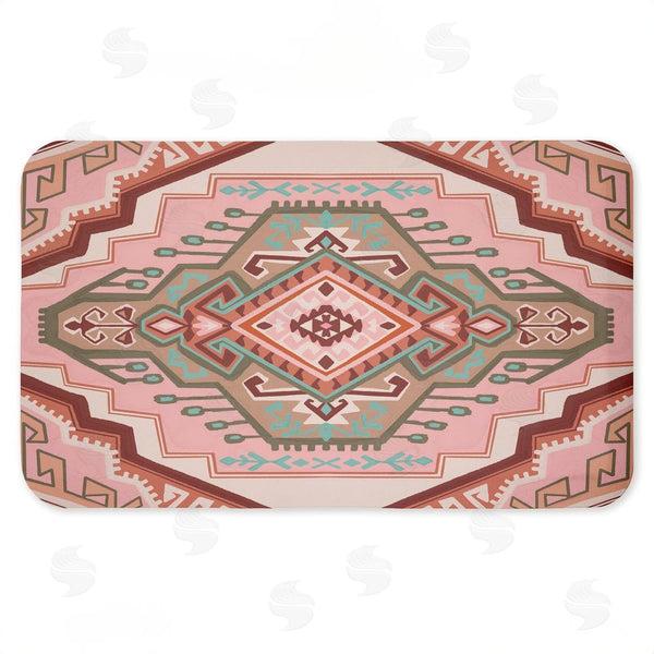 stupell industries Corinne Lent | Terracotta Dreams Pink Boho Anti-Fatigue Mat
