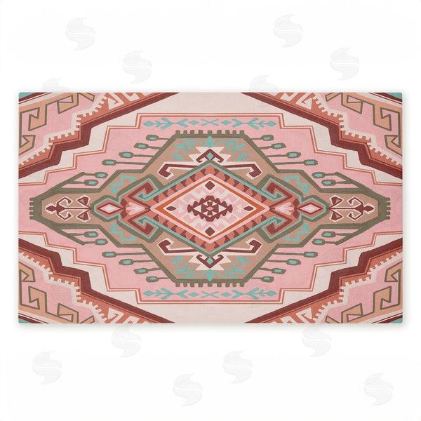 stupell industries Corinne Lent | Terracotta Dreams Pink Boho Non-Woven Door Mat