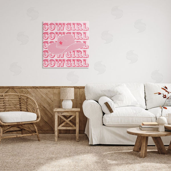Stupell Industries Corinne Rose Designs | Blush Pink Cowgirl Wall Art