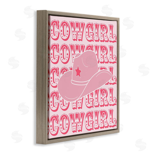 Stupell Industries Corinne Rose Designs | Blush Pink Cowgirl Wall Art