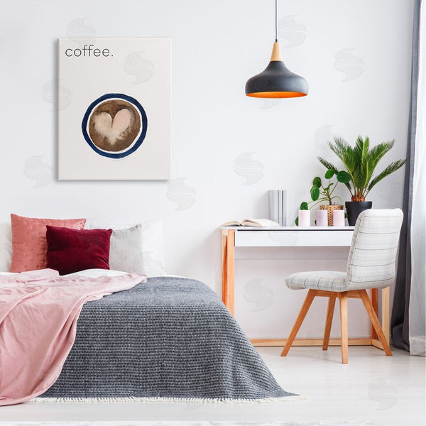Stupell Industries Corinne Rose Designs | Coffee With Heart Shape Wall Art