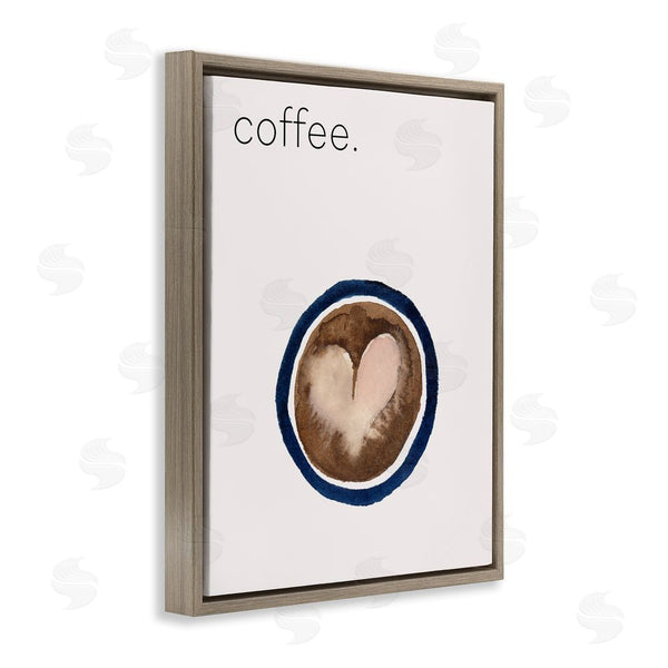 Stupell Industries Corinne Rose Designs | Coffee With Heart Shape Wall Art