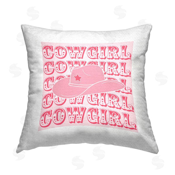 Stupell Industries Corinne Rose Designs | Cowgirl Phrase Pattern Printed Throw Pillow