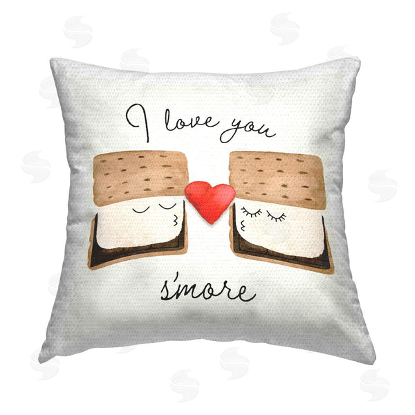 Stupell Industries Corinne Rose Designs | Love You S'more Printed Throw Pillow