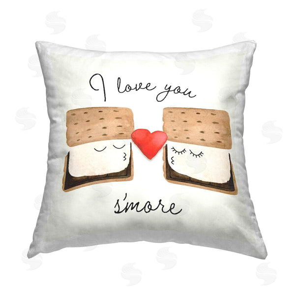 stupell industries Corinne Rose Designs | Love You S'more Printed Throw Pillow