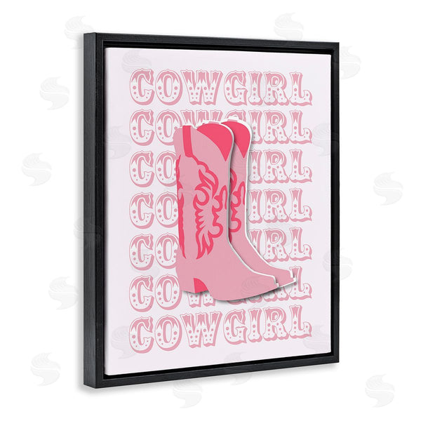 Stupell Industries Corinne Rose Designs | Pastel Cowgirl Boots Wall Art