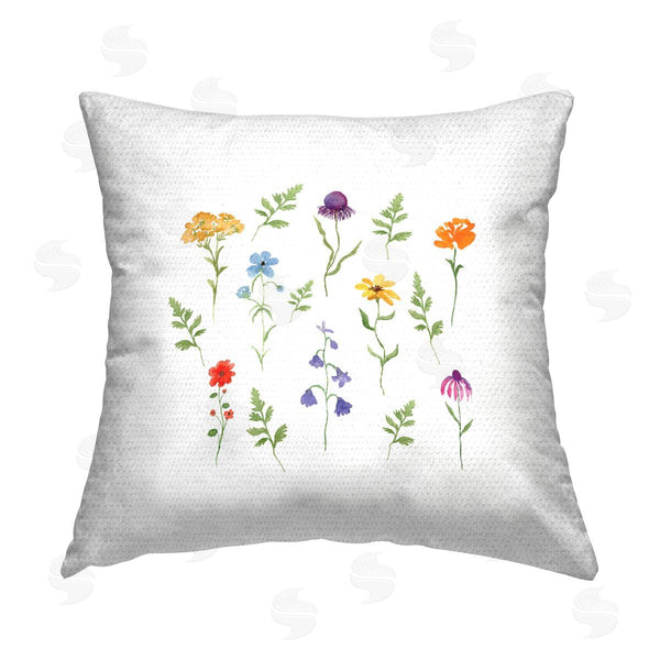 Stupell Industries Corinne Rose Designs | Simple Forest Herbs Printed Throw Pillow