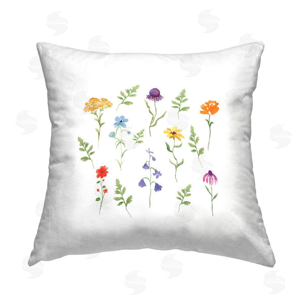 stupell industries Corinne Rose Designs | Simple Forest Herbs Printed Throw Pillow