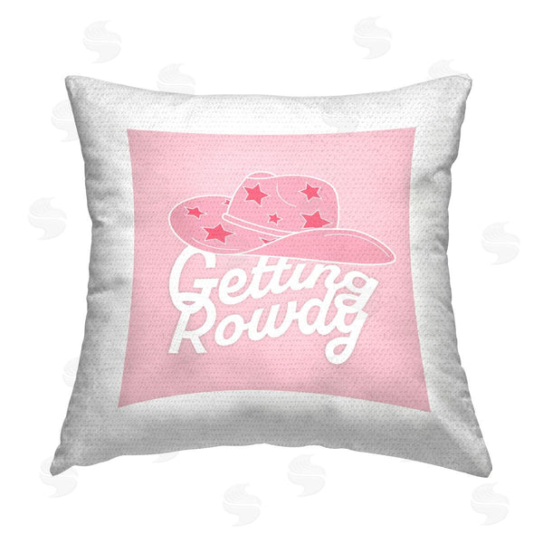 Stupell Industries Corinne Rose Designs | Western Getting Rowdy Printed Throw Pillow