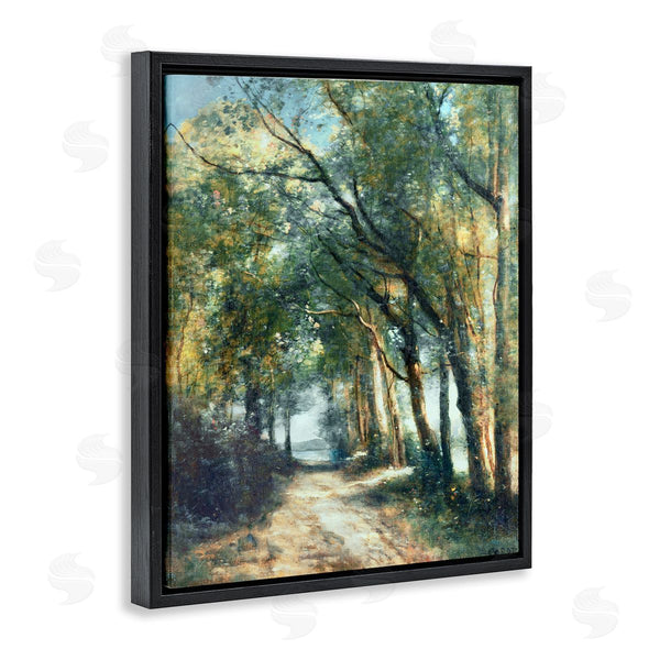 Stupell Industries Corot | Forest Path Under Tree Canopy