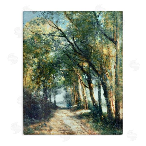 stupell industries Corot | Forest Path Under Tree Canopy