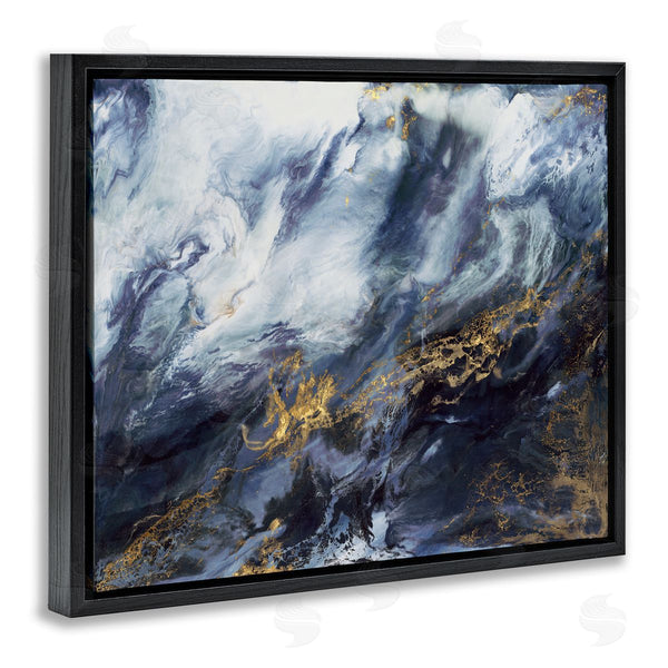 Stupell Industries Corrie LaVelle | Busy Blue Ocean Water Abstraction Chaotic Wave Wall Art
