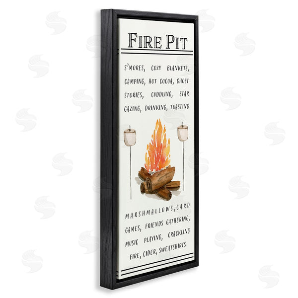Stupell Industries Corrine Rose Designs | Fire Pit And Marshmallows Wall Art