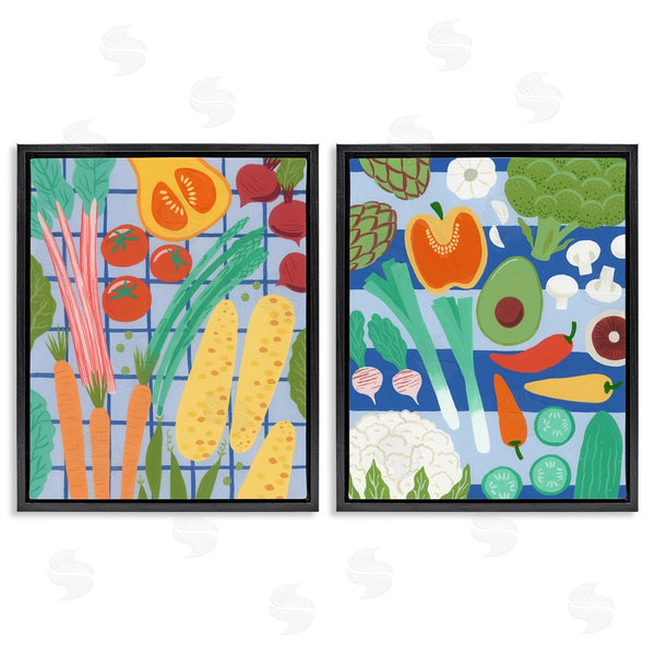 Stupell Industries Courtney Haley | Bright Veggie Harvests