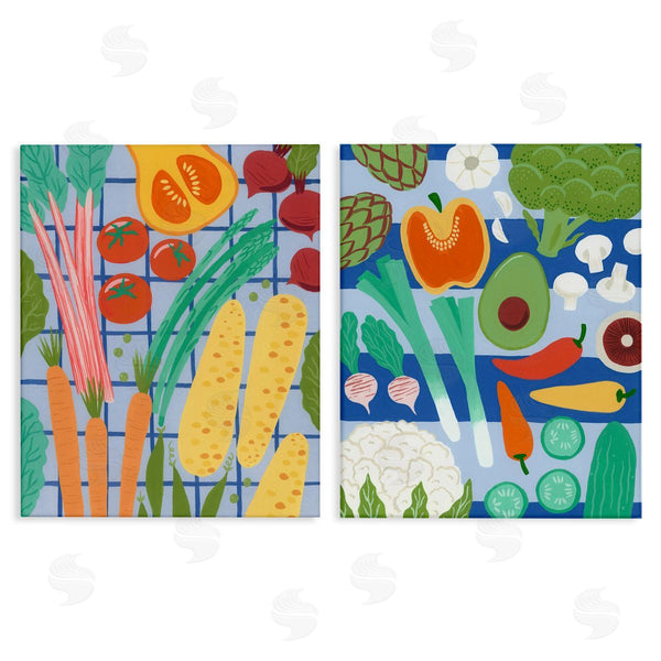 stupell industries Courtney Haley | Bright Veggie Harvests