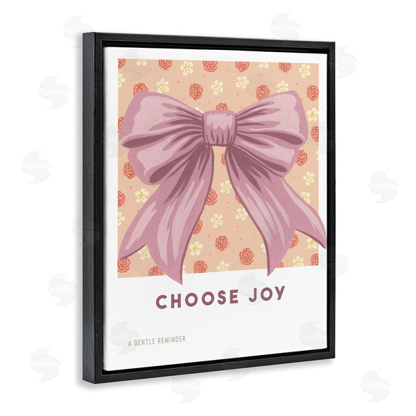 Stupell Industries Courtney Haley | Choose Joy Bow With Florals