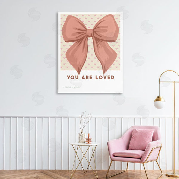 Stupell Industries Courtney Haley | Coral Bow You Are Loved