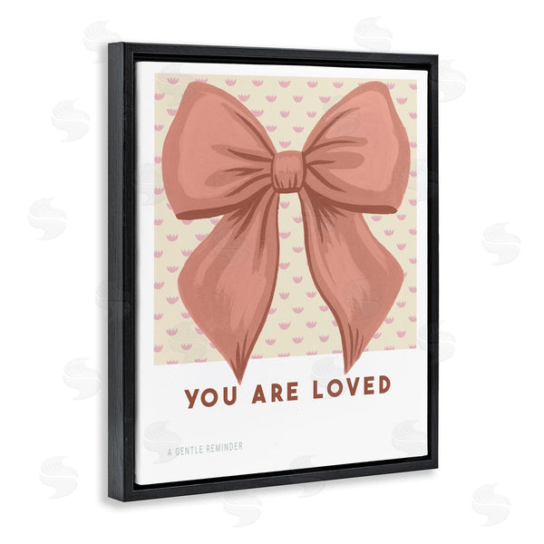 Stupell Industries Courtney Haley | Coral Bow You Are Loved