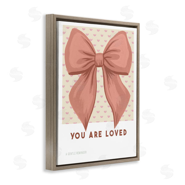Stupell Industries Courtney Haley | Coral Bow You Are Loved