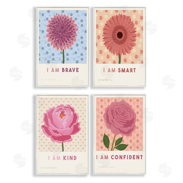 Stupell Industries Courtney Haley | Inspiring Flower Affirmations Wall Art