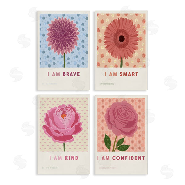 stupell industries Courtney Haley | Inspiring Flower Affirmations Wall Art