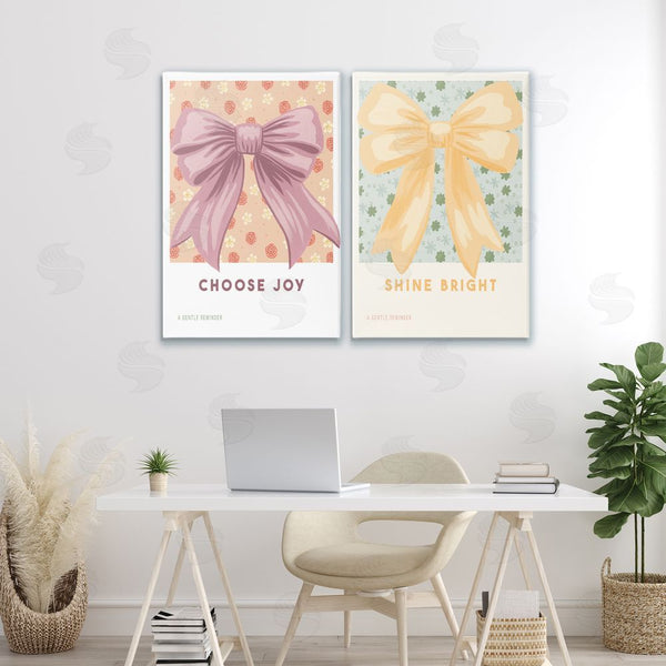 Stupell Industries Courtney Haley | Inspiring Phrases With Ribbons Wall Art
