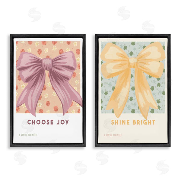 Stupell Industries Courtney Haley | Inspiring Phrases With Ribbons Wall Art