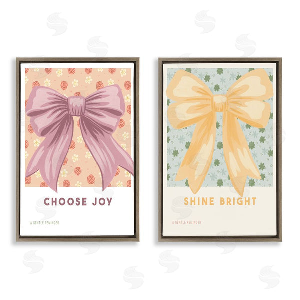 Stupell Industries Courtney Haley | Inspiring Phrases With Ribbons Wall Art