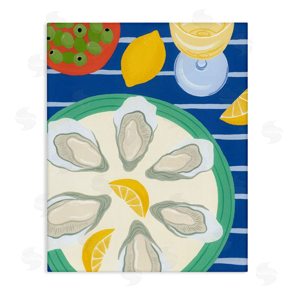 stupell industries Courtney Haley | Oyster Plate on Stripes