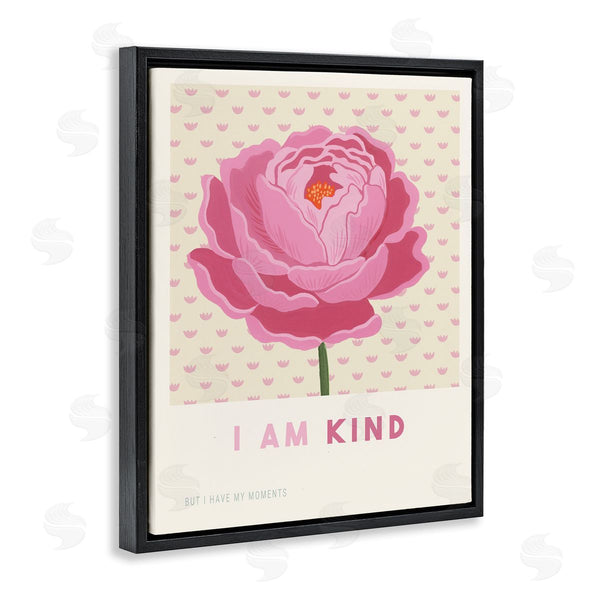 Stupell Industries Courtney Haley | Peony I Am Kind Affirmation