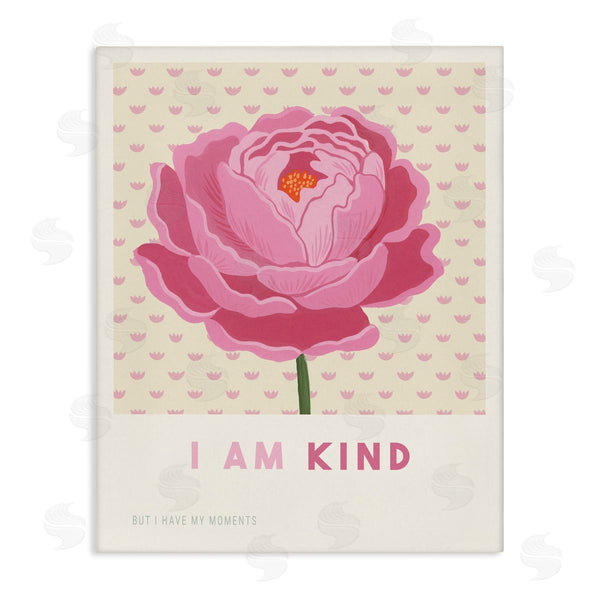 stupell industries Courtney Haley | Peony I Am Kind Affirmation