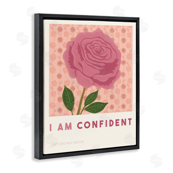 Stupell Industries Courtney Haley | Rose I Am Confident Affirmation