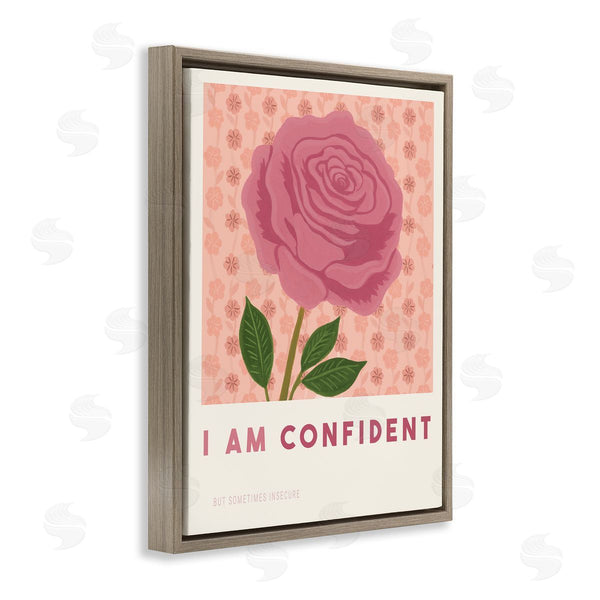Stupell Industries Courtney Haley | Rose I Am Confident Affirmation