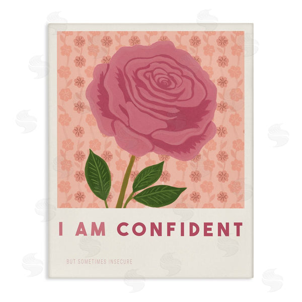 stupell industries Courtney Haley | Rose I Am Confident Affirmation