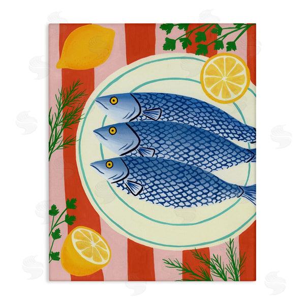 stupell industries Courtney Haley | Seafood & Herbs on Stripes
