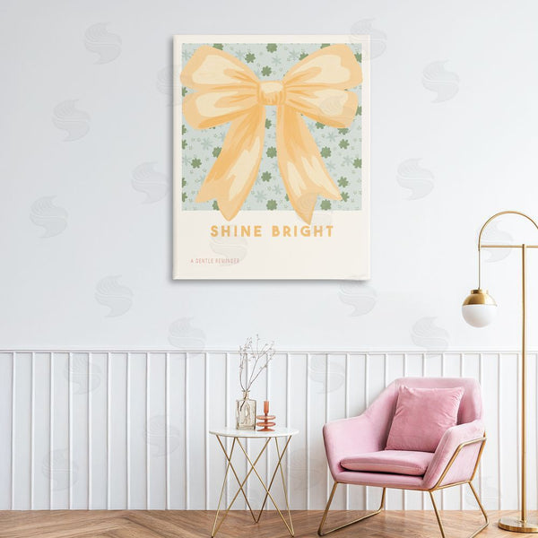 Stupell Industries Courtney Haley | Shine Bright Yellow Bow