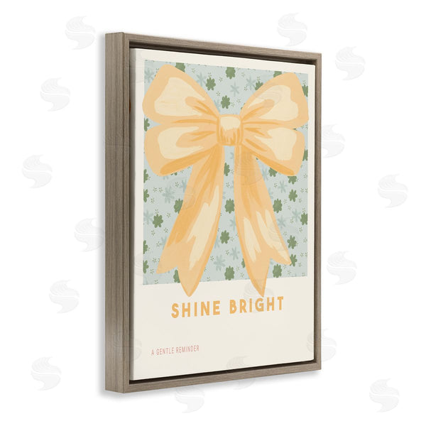 Stupell Industries Courtney Haley | Shine Bright Yellow Bow