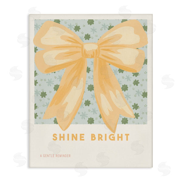 stupell industries Courtney Haley | Shine Bright Yellow Bow