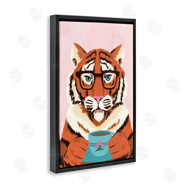 Stupell Industries Courtney Haley | Tiger And Bubble Tea Mug Wall Art