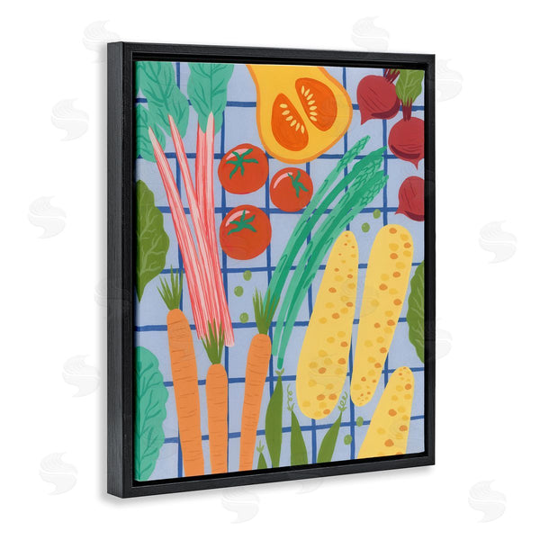 Stupell Industries Courtney Haley | Veggie Harvest On Checkered