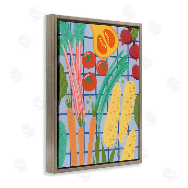 Stupell Industries Courtney Haley | Veggie Harvest On Checkered