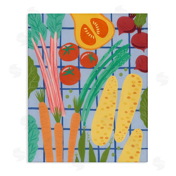 stupell industries Courtney Haley | Veggie Harvest on Checkered