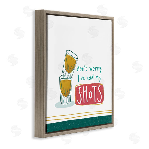 Stupell Industries Courtney Morgenstern | Alcohol Shots Humor Wall Art