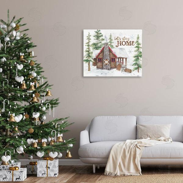 Stupell Industries Courtney Morgenstern | Cozy Winter Cabin Phrase Wall Art