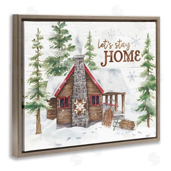 Stupell Industries Courtney Morgenstern | Cozy Winter Cabin Phrase Wall Art
