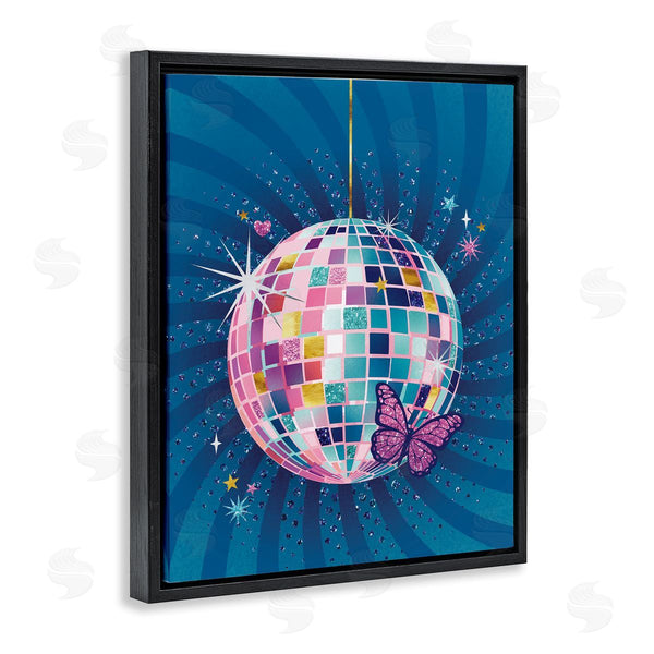 Stupell Industries Courtney Morgenstern | Disco Ball With Butterfly