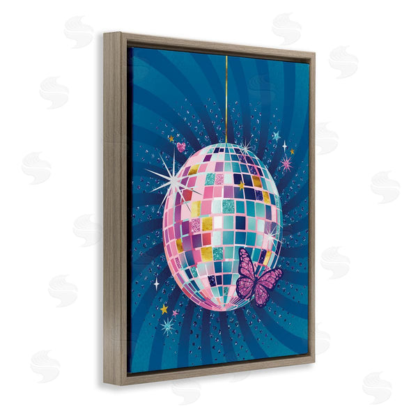 Stupell Industries Courtney Morgenstern | Disco Ball With Butterfly