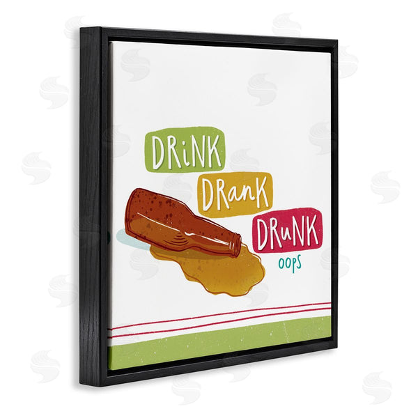 Stupell Industries Courtney Morgenstern | Drink Drank Drunk Wall Art
